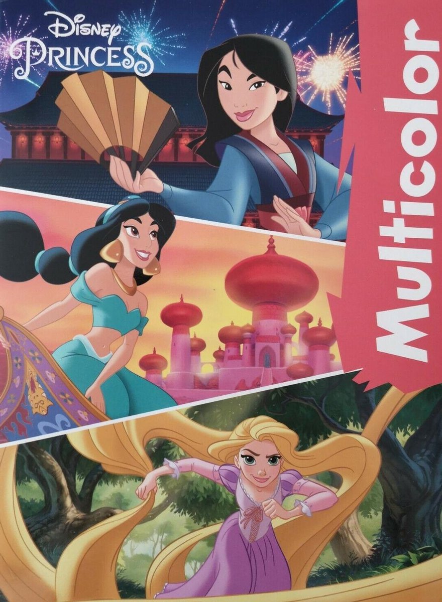 Disney Princess Kleurboek | 32 kleurplaten| Disney kleurboek |Sneeuwwitje | Rapunzel | Princess | Kinder kleurboek | Potloden | Stiften | Disney